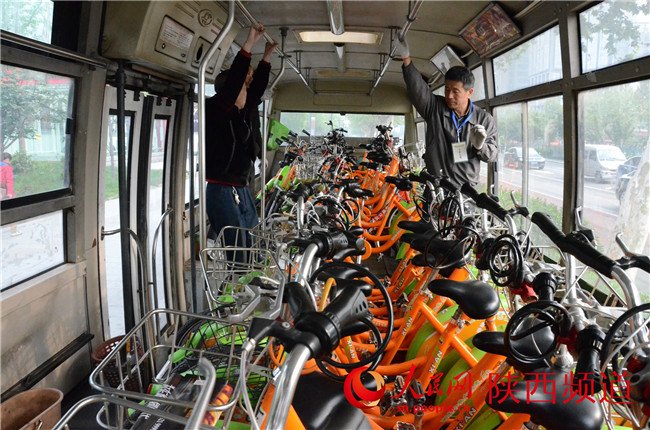 西安公共自行车开卡超5万张 8千辆车一天被用