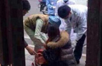 女子遇抢劫被砍手现场