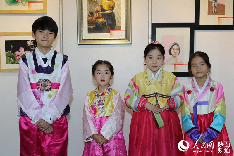 2016中韩中学生书画展在西安博迪学校举行
