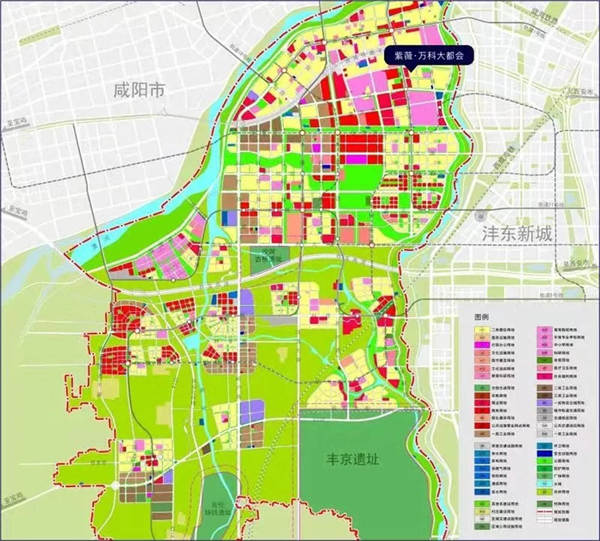 更是一条绿色景观轴线,其核心功能承载区--沣西新城,定位"科学城,公园