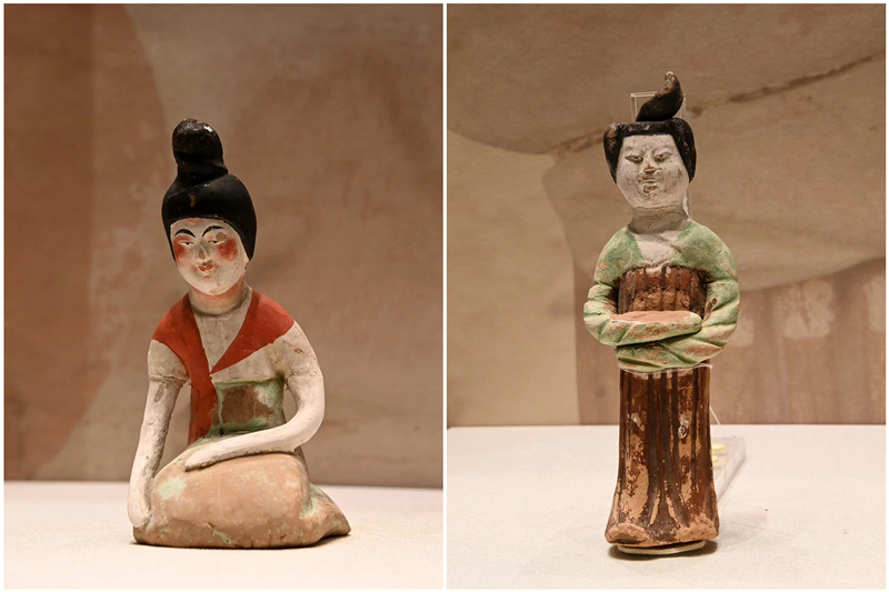 此次展览所展出的新疆精品文物。张天柱 摄