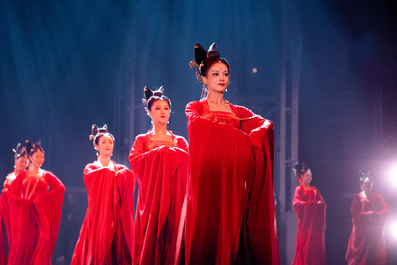 由張藝謀等創作的舞台劇《無界·長安》作為開幕演出劇目迎來舞台首秀。陝西省文旅廳供圖