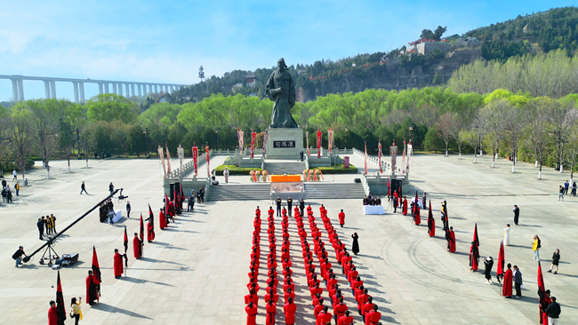 2024甲辰年民祭史圣司马迁典礼在陕西韩城举行