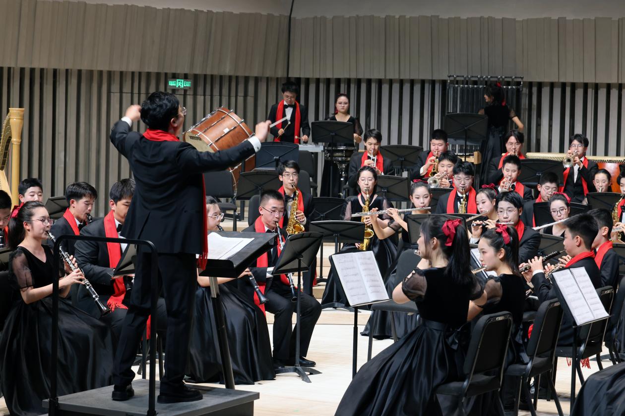 西安高新第一中学教育联合体新年音乐会现场。受访者供图