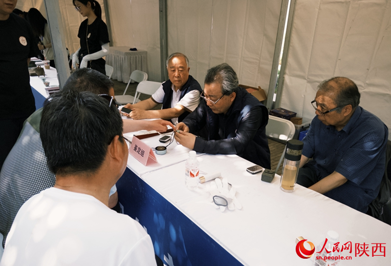 西安碑林博物馆文物公益鉴赏活动现场。西安碑林博物馆供图