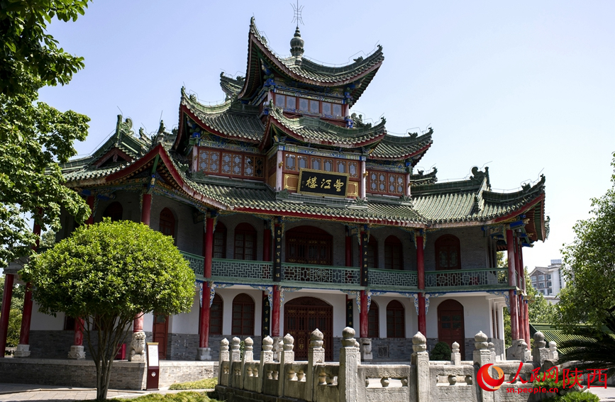 汉中市博物馆古汉台馆区望江楼。人民网记者 翁奇羽摄