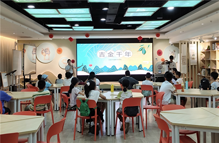 陕西历史博物馆“吉金·中国”系列教育活动现场。陕西历史博物馆供图