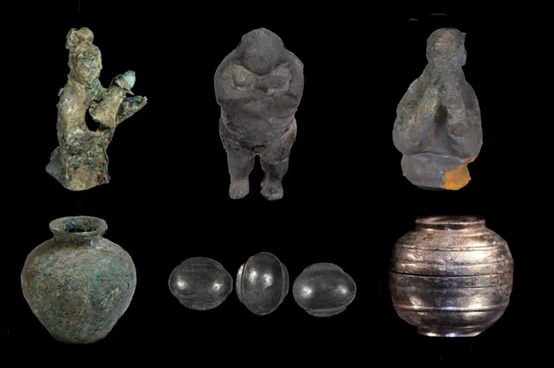 秦始皇帝陵C区一号墓出土的小件器物(资料图)。秦始皇帝陵博物院供图