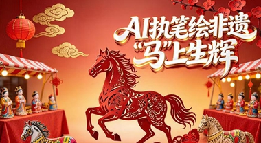 AI执笔绘非遗 “马”上生辉