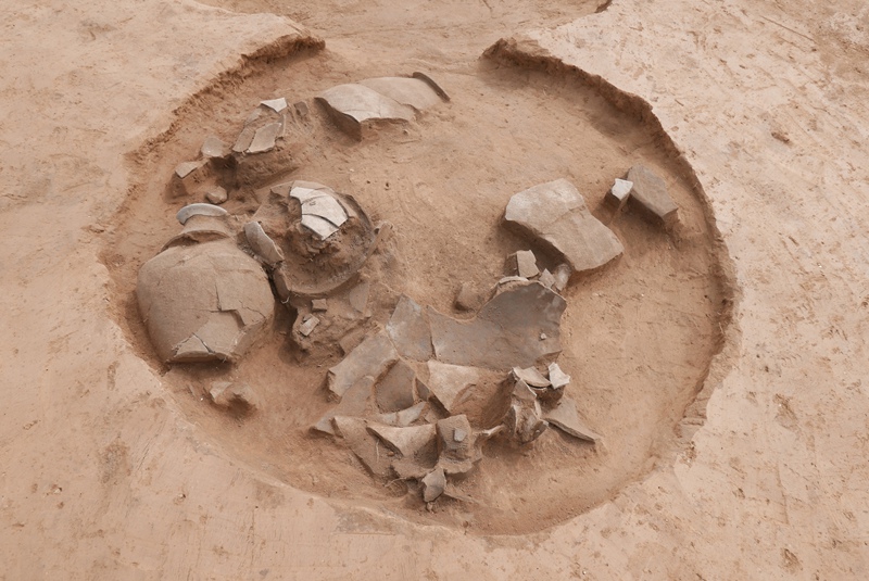 蔣劉遺址考古現場。陝西省考古研究院供圖