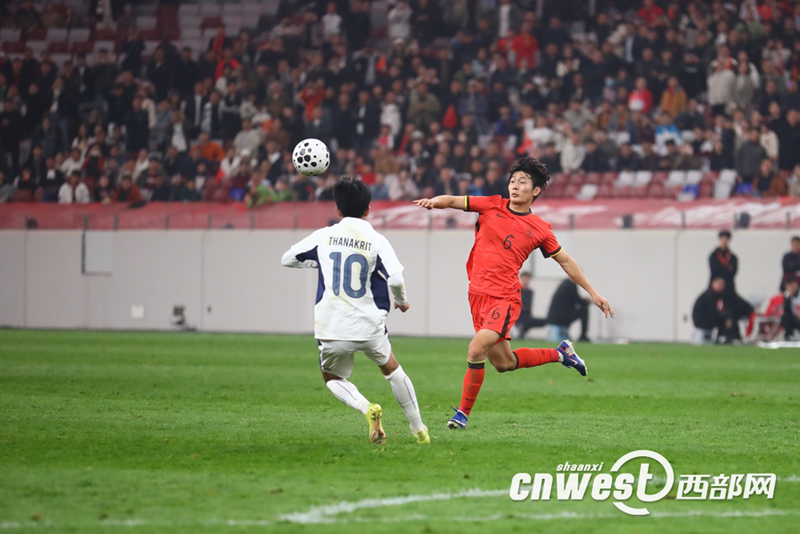 中国U23男足2比2战平泰国。