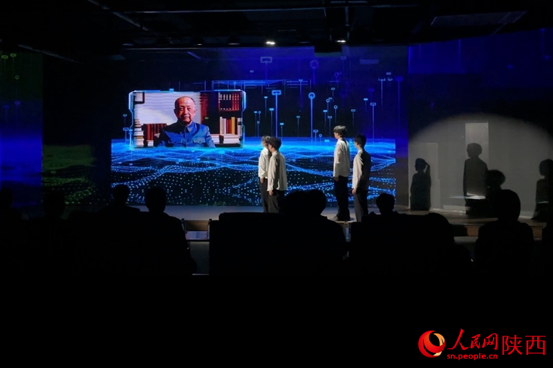 “仙交灵境——AI展演中心”演出现场。人民网记者 白鸽摄