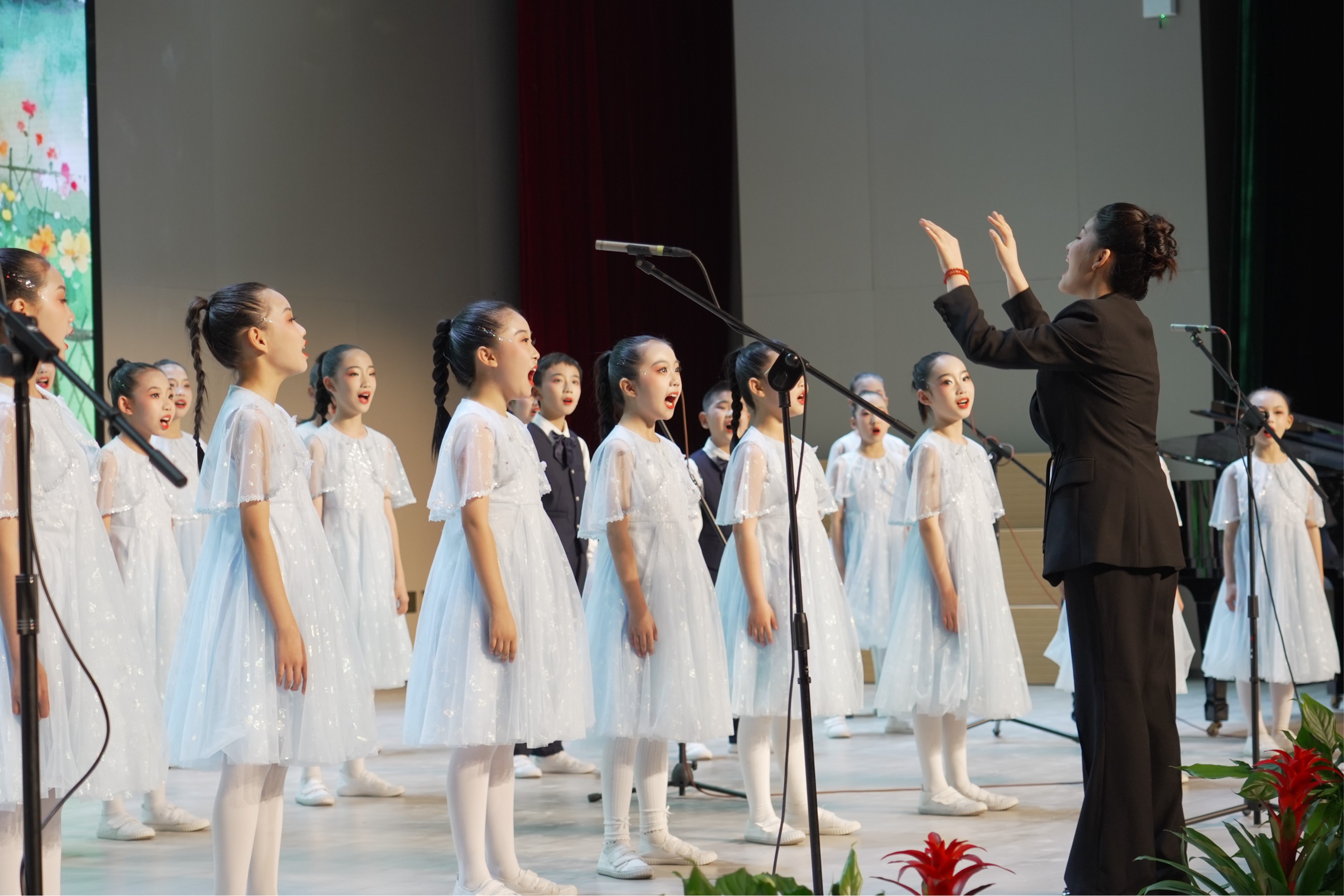 西安市中小学生艺术展演优秀作品展示活动现场。西安市教育局供图