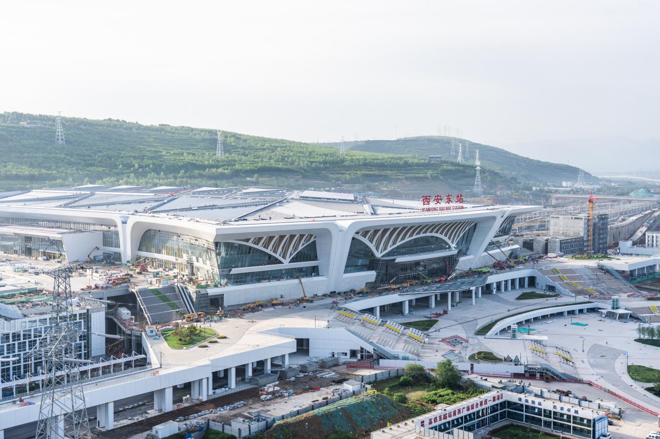 西安东站航拍图。刘翔摄