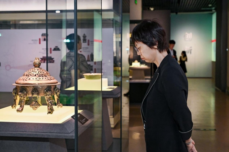 《陕耀中华》大型主题展览展陈现场。主办方供图