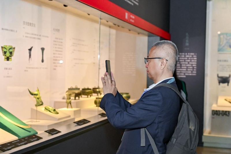 《陕耀中华》大型主题展览展陈现场。主办方供图
