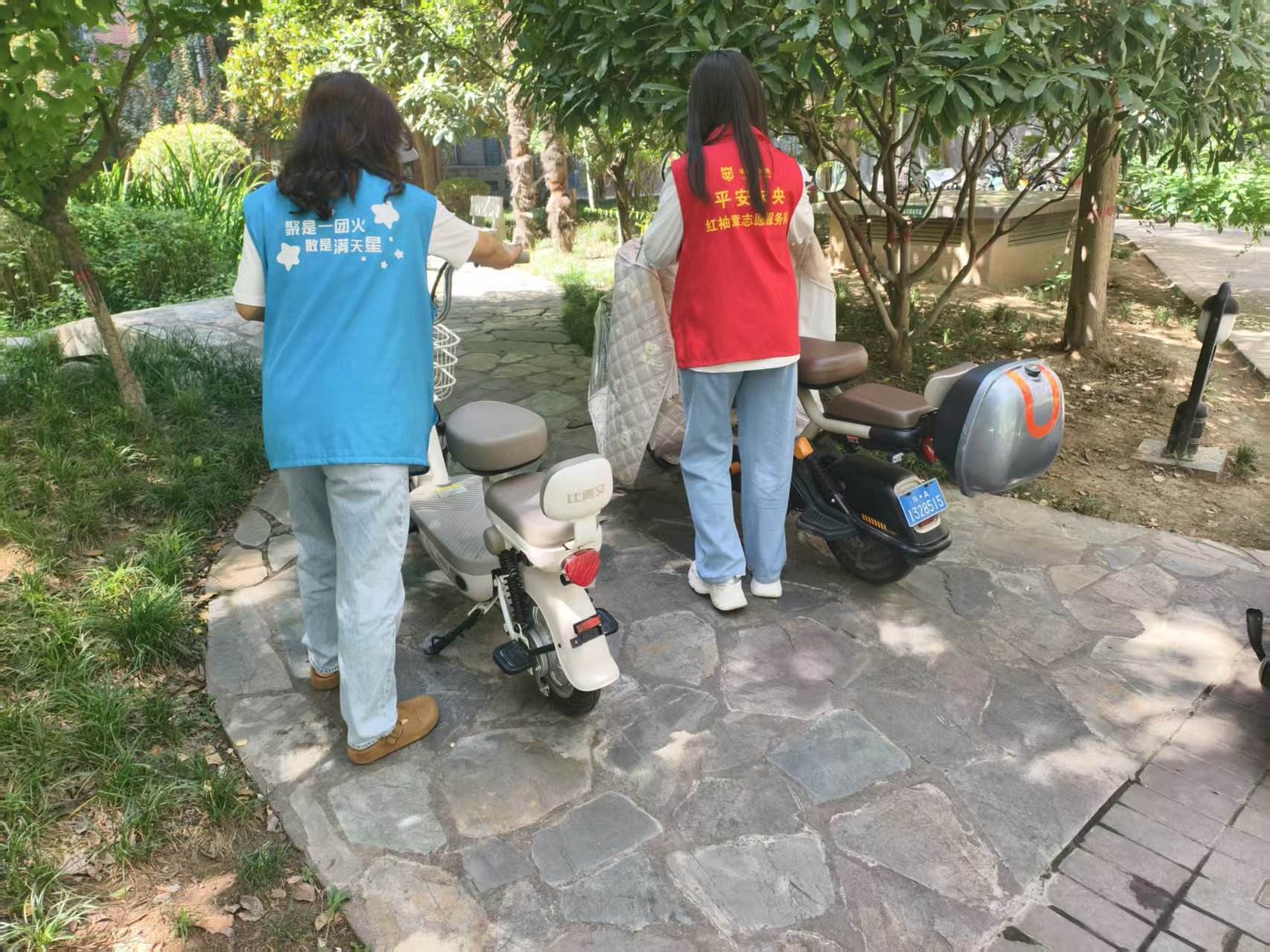 电动车安全隐患整治。未央区委宣传部供图