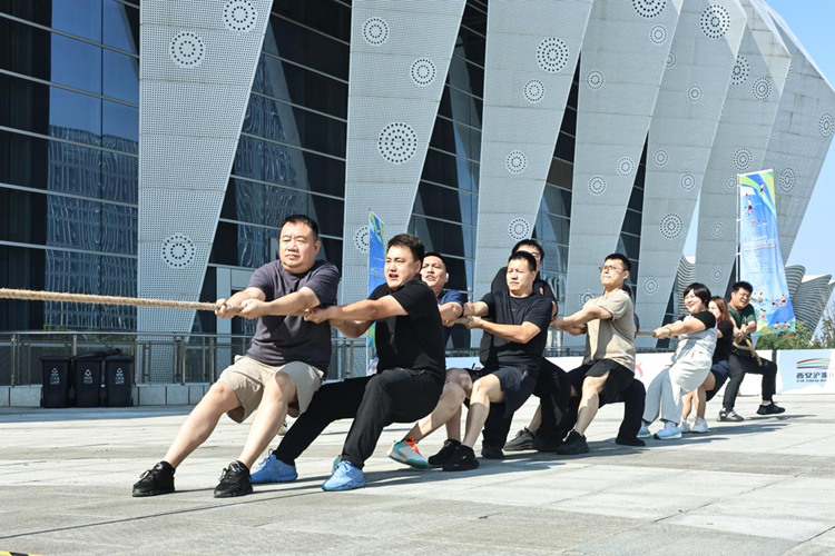 比賽現場。西安浐灞國際港供圖