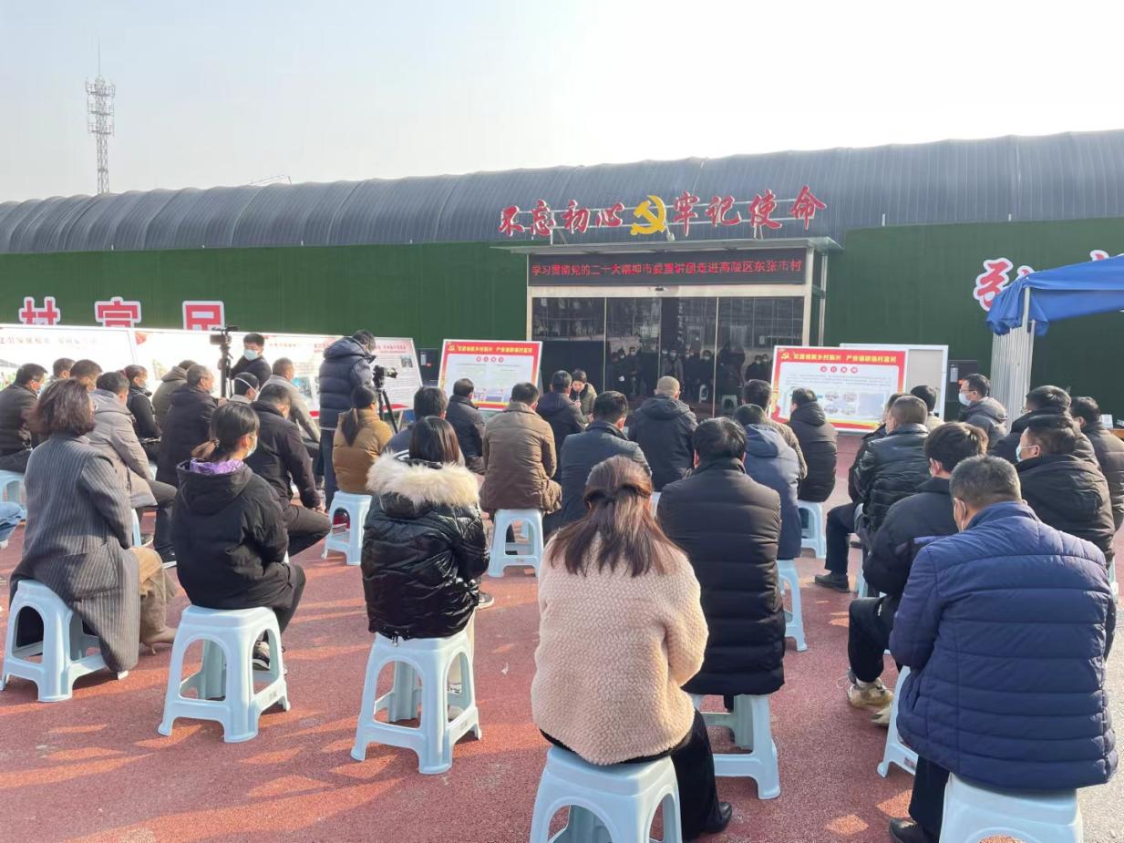 西安高陵区东张市村理论宣讲现场（资料图）。西安市委理论讲师团供图