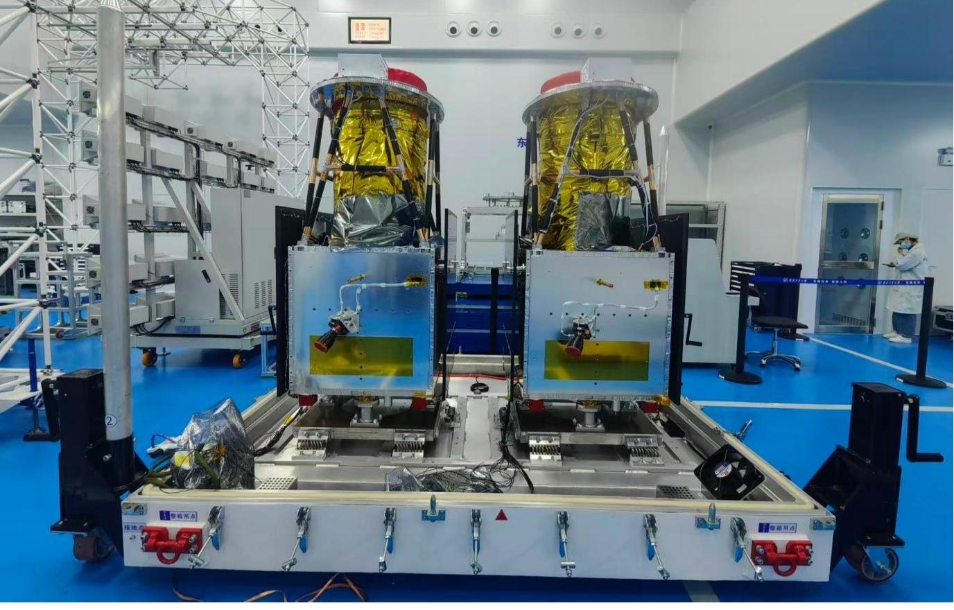 秦嶺衛星（01、02星）。陝西省發展改革委供圖