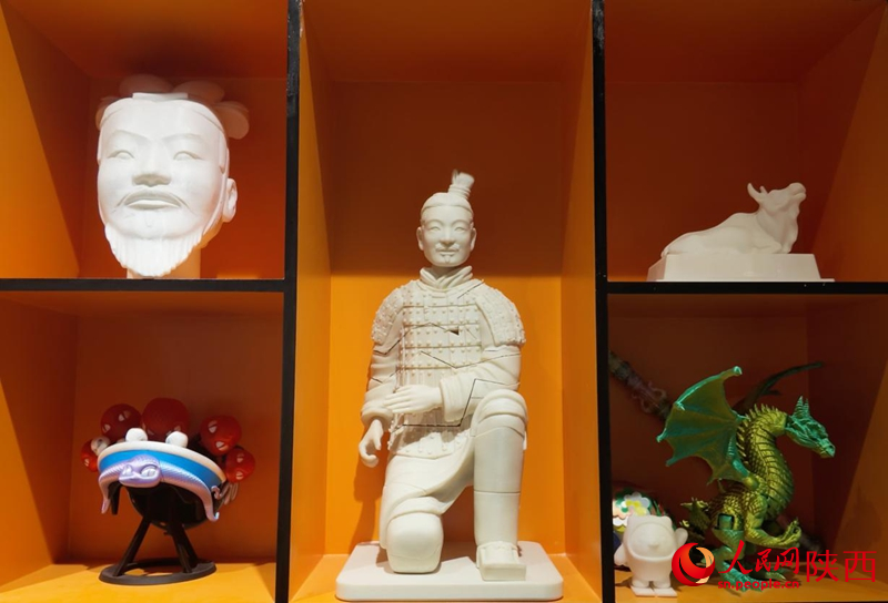 3D打印的文創產品。人民網 李雨蔚攝