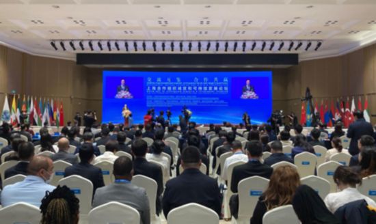 5月29日，上海合作组织减贫和可持续发展论坛开幕式现场。人民网 吴德锋摄