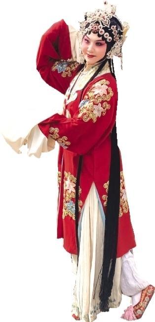 秦腔演员在表演。